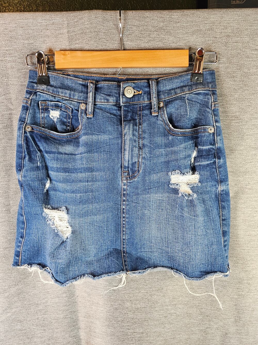 Aero High Rise Size 0 Denim Skirt Y2K